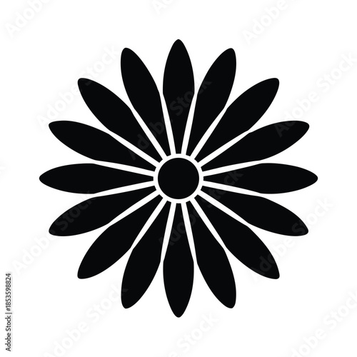 Daisy Flower Icon Vector Illustration