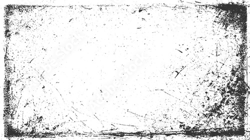 Black and white grunge texture with distressed scratches and speckles