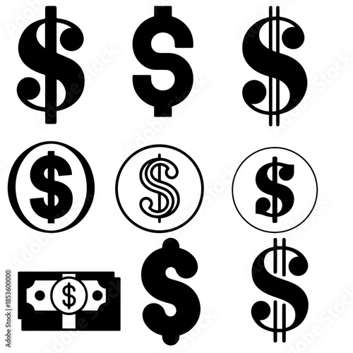 Internet money icons pack in checkerboard background. finance symbol for app, ui , website and design element. and vector illustration., symbol Icon Adobe stock