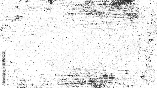 Black speckle texture on white background with horizontal streaks and grunge effect