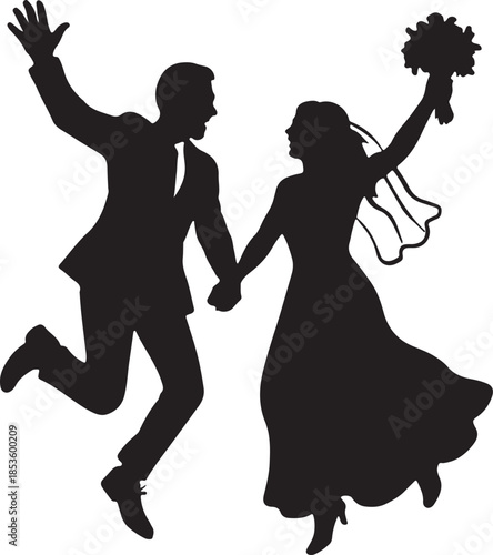 Happy couple dancing