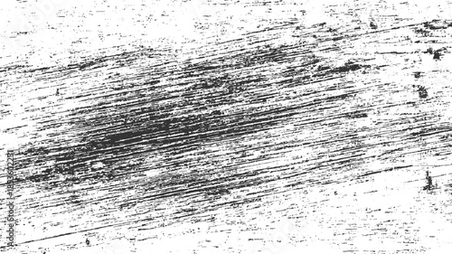 Black and white distressed wood grain texture background with diagonal lines and speckles