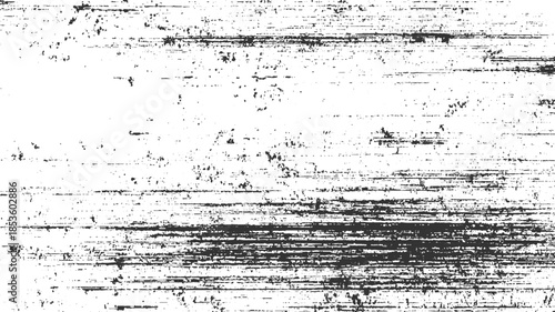 Black and white textured background with horizontal lines and speckles grunge abstract