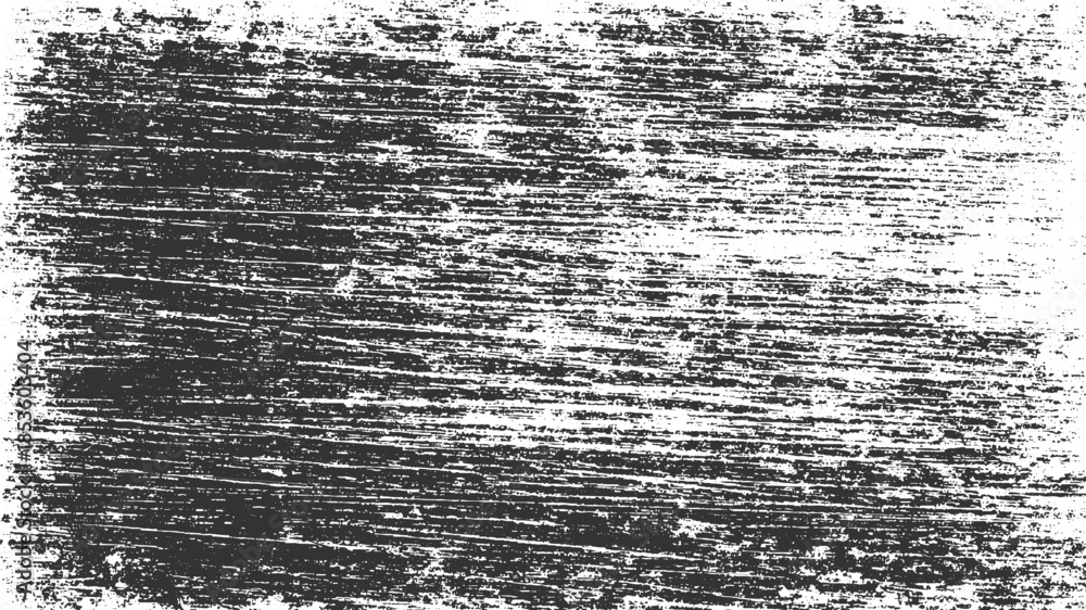 Obraz premium Black and white distressed horizontal scratch texture background grunge