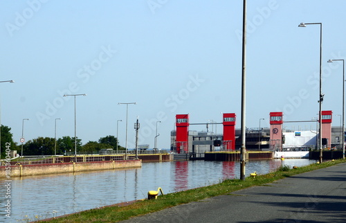 Ship Lift Lüneburg - Scharnebeck at the Canal Elbe - Seitenkanal, Lower Saxony
