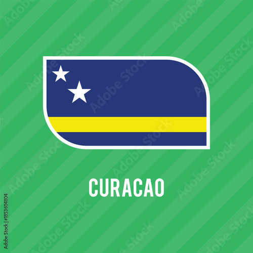 curacao vector flag. Accurate dimensions and official colors. This file is suitable for digital editing and printing of any size.