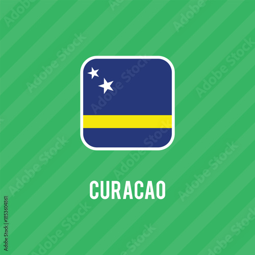 curacao vector flag. Accurate dimensions and official colors. This file is suitable for digital editing and printing of any size.