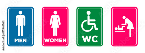 wc toilet sign