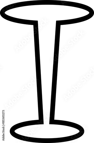 Black Golf Line Style Vector Icon Sports Equipment Symbol and Recreation Outline Graphic Group Featuring Club, Ball, Tee and Course Elements