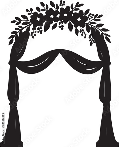 Elegant floral archway