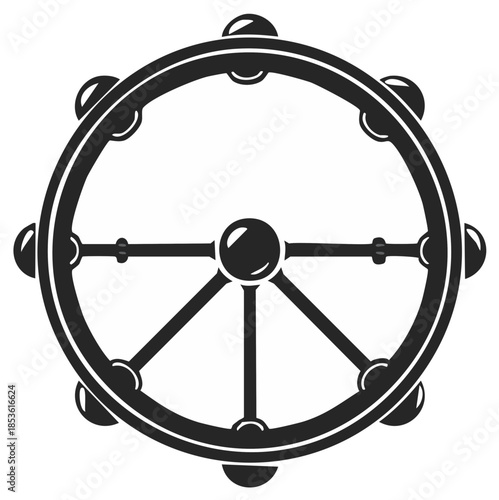 Buddhist Dharma Wheel Symbol of Enlightenment and the Eightfold Path