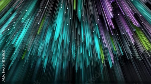 Abstract Light Trails in Vibrant Colors with Dramatic Motion Effects