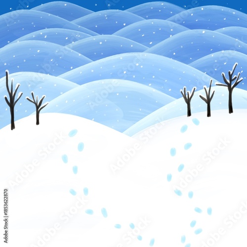 winter illustration,겨울 일러스트 배경