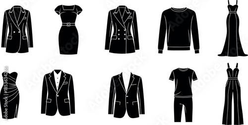 Collection of fifteen minimalist motorcycle helmet line art icons featuring full face modular and open face protective headgear designs,