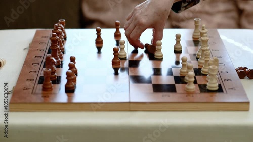 Elderly Woman and Therapist in Cognitive Training Chess Game