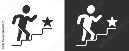 Experience Level Icon Set Vector Collection Isolated In Black And White