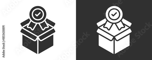 Mastery Badge Icon Set Vector Collection Isolated In Black And White