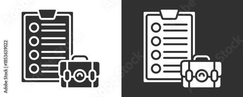Role Requirement Icon Set Vector Collection Isolated In Black And White