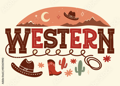 Embrace the charm of the old west with this stylish design, perfect for adding a touch of vintage flair to any project or product with this western art