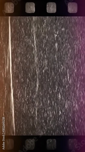 Abstract Waterfall Texture With Film Grain and Gradient Overlay