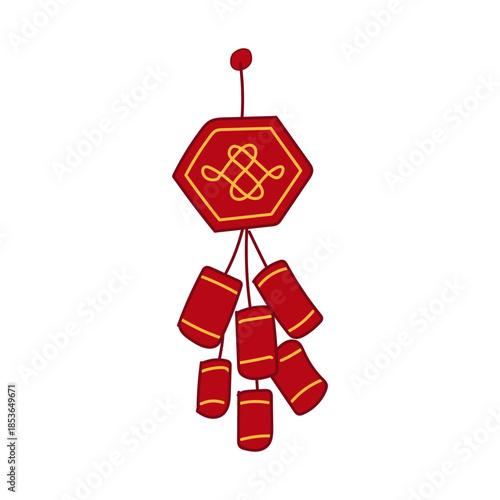 Illustration of Chinese Firecrackers