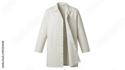 Quadro su tela Medical lab coat isolated PNG on transparent background, doctor uniform for heal