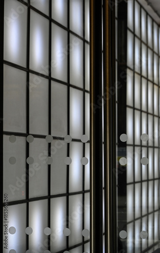 Wallpaper Mural Abstract image of modern glass doors safety visibility spots Torontodigital.ca