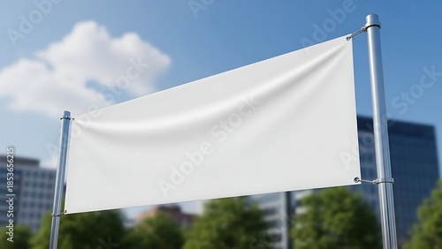 Blank Outdoor Billboard Mockup for Advertising with Copy Space in Urban Environment