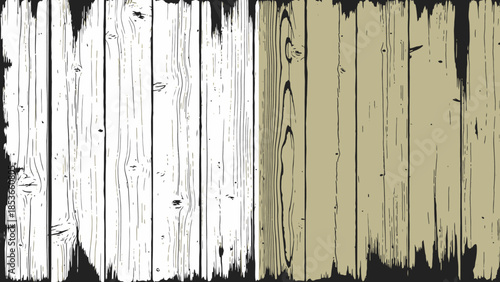 Weathered wooden planks texture with a distressed, vintage aesthetic, suitable for rustic backgrounds and design projects