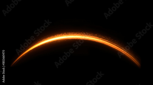 Futuristic Earth with glowing atmosphere from space depiction