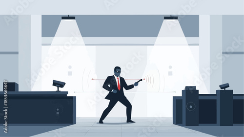 Professional Robber Avoiding Bank Security System