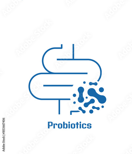probiotics text healthy lifestyle sign