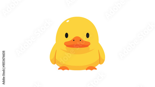 Yellow Rubber Duck Toy Closeup.