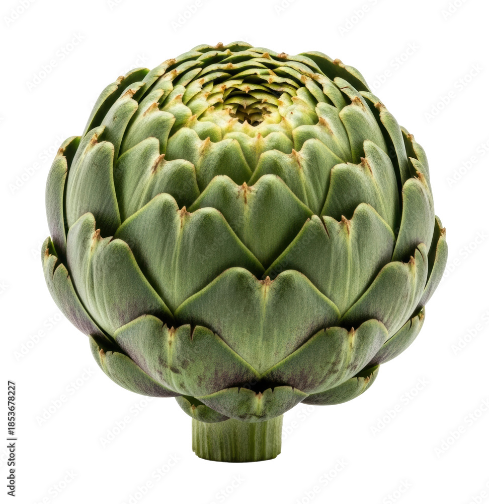 Obraz premium Harvesting fresh artichokes in the garden nature isolated on transparent background