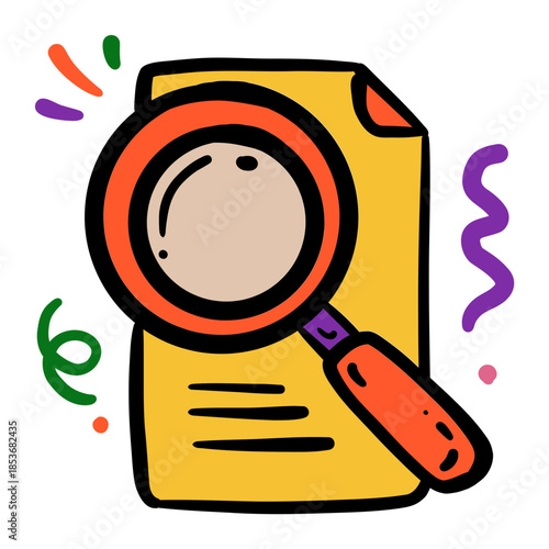 Doodle style search and analysis of document