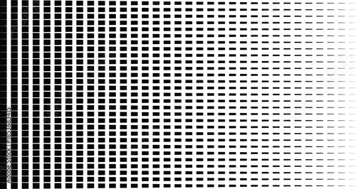 Abstract Halftone Square Grid Fade Pattern Vector Illustration: Modern Black and White Geometric Gradient Background Texture