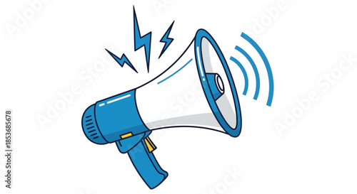 Megaphone Icon – Loudspeaker Vector for Announcement and Promotion