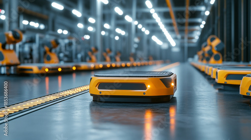 Automated Guided Vehicle in a Modern Industrial Production Line