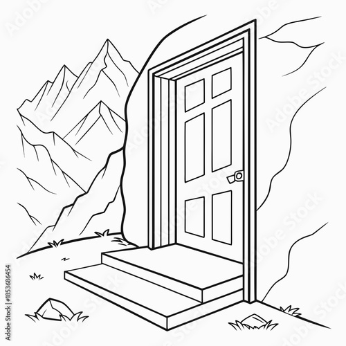 Door to the mountains