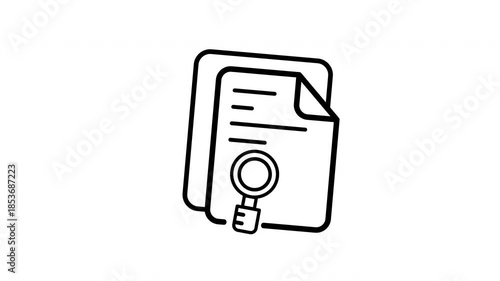 Search File Icon Animation