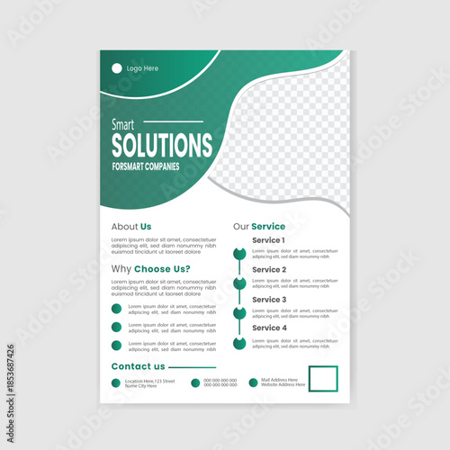 Eco solutions internet company services and plans infographic
