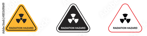 Radiation Hazard Keep Out icon vector. safety protocol for environment symbol. vector illustration.
