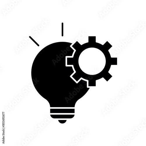 A dynamic line icon for Innovation and bright ideas, suitable for brainstorming sessions, technological advancement, and creative problem solving.