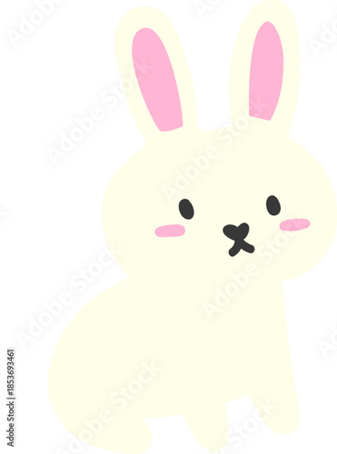 무테 토끼 낙서