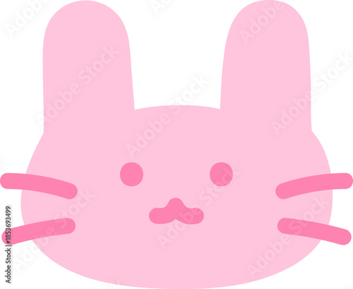 무테 토끼 이모티콘