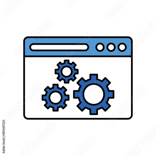 specialized line icon for Development and software engineering, ideal for web programming and app building.