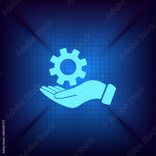 Vector illustration on a blue background