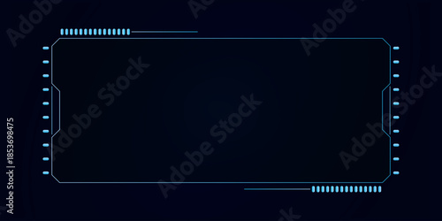Sci fi futuristic user interface, HUD template frame design, Technology abstract background	
