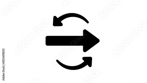 3d silver arrow design featuring a circular recycling symbol and currency icon as a business direction sign vector illustration