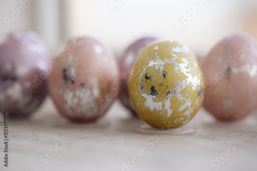 Wallpaper Mural Easter eggs in pleasant light shades Torontodigital.ca